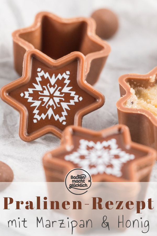 Gefüllte Marzipan-Pralinen mit Honig - so einfach kann man köstliche Weihnachtspralinen selbermachen!