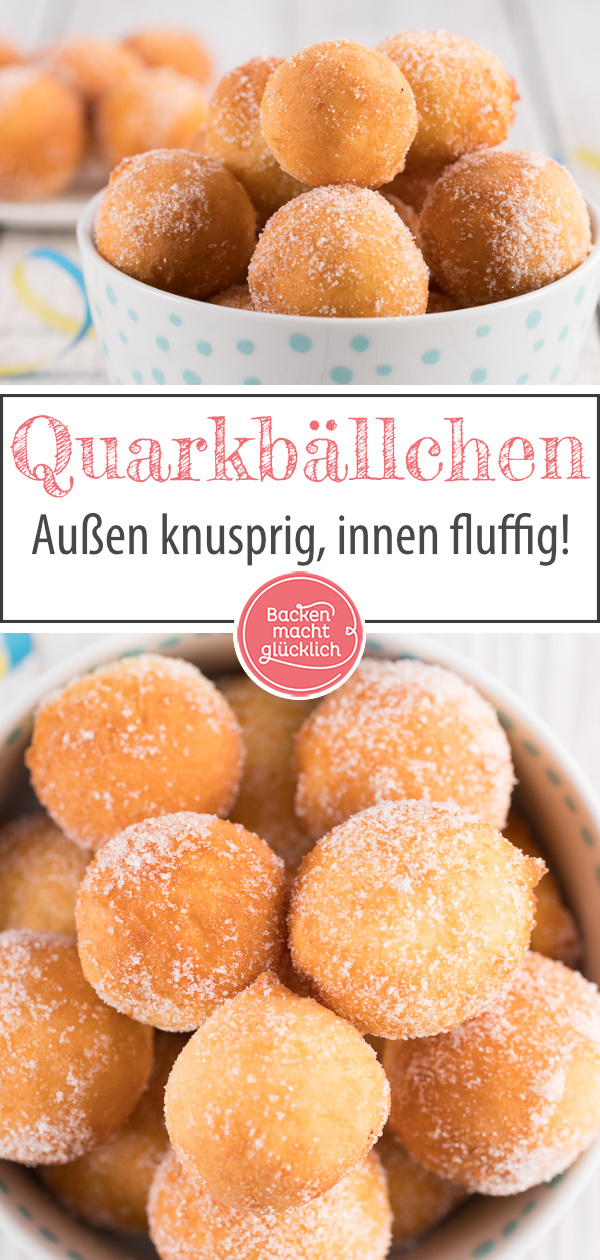 Quarkbällchen wie vom Bäcker: Mit diesem einfachen Rezept klappt´s garantiert! Fluffig, knusprig, köstlich.