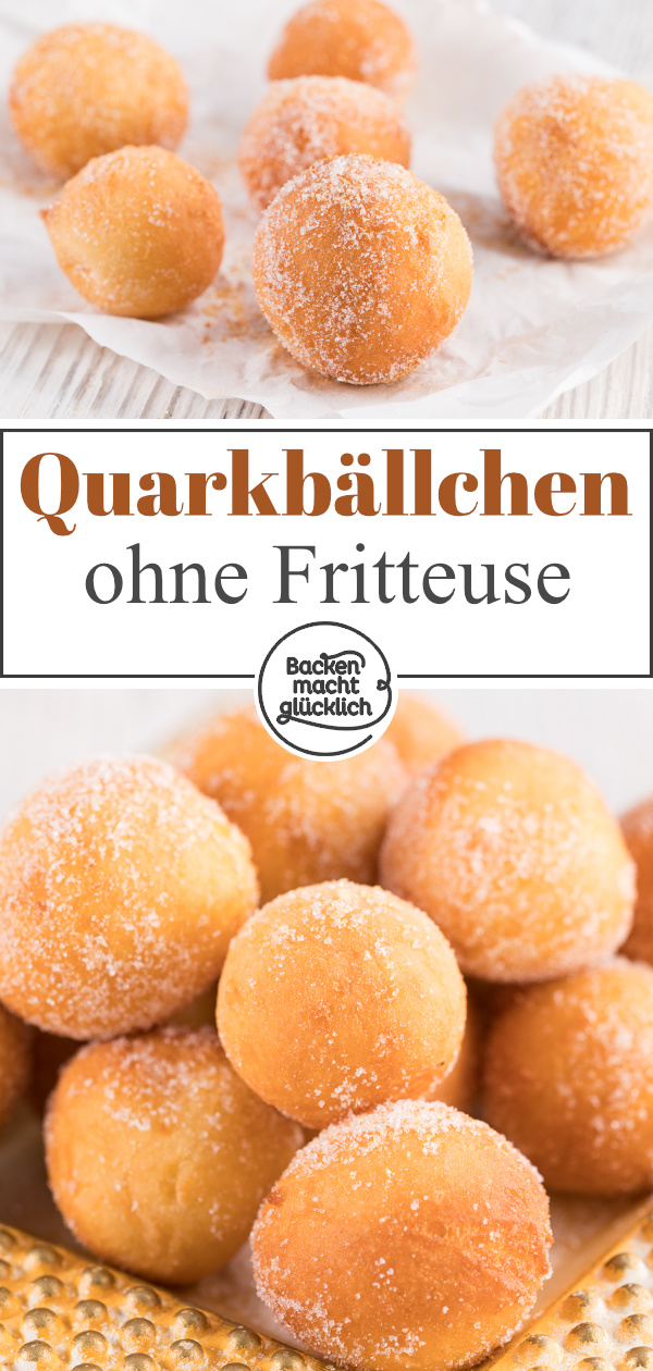 Quarkbällchen wie vom Bäcker: Mit diesem einfachen Rezept klappt´s garantiert! Fluffig, knusprig, köstlich.