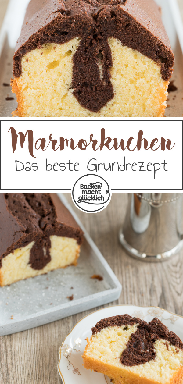 Marmorkuchen: Das Grundrezept für einen saftigen Kuchen mit Kakao ✓ Mit unseren Tipps gelingt der Klassiker bestimmt ► jetzt nachbacken!