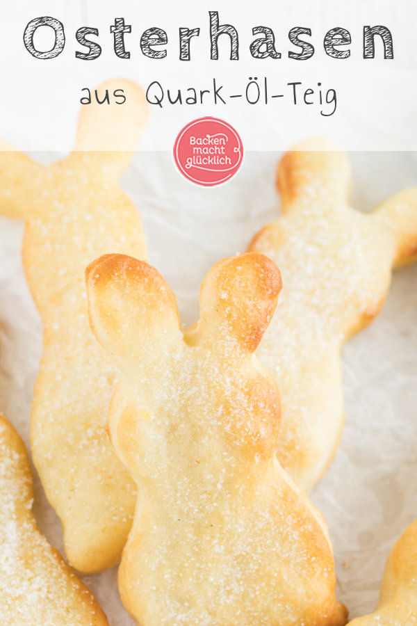 Zuckersüße Osterhasen aus Quark-Öl-Teig: Mit diesem einfachen Quarkteighasen_Rezept ist der Klassiker schnell gemacht!