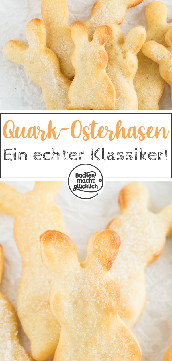 Zuckersüße Osterhasen aus Quark-Öl-Teig: Mit diesem einfachen Quarkteighasen_Rezept ist der Klassiker schnell gemacht!