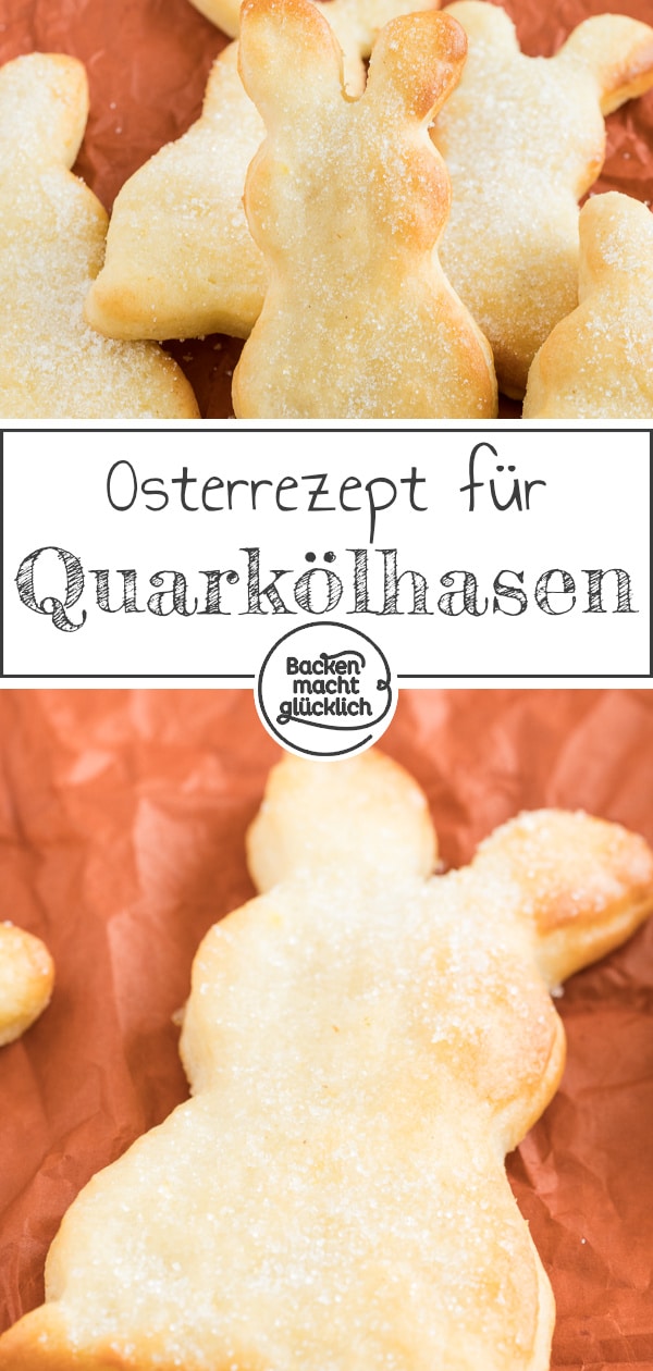 Zuckersüße Osterhasen aus Quark-Öl-Teig: Mit diesem einfachen Quarkteighasen_Rezept ist der Klassiker schnell gemacht!