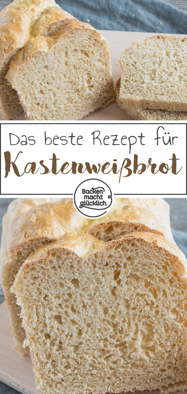 Einfaches Kastenweißbrot-Rezept für jeden Tag! Das selbstgemachte Weißbrot ist schnell zubereitet und unheimlich lecker.