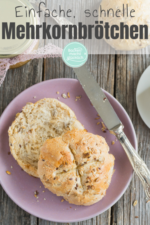 Mehrkorn-Brötchen schnell selber backen? Mit diesem einfachen Rezept für Morgenmuffel klappt es garantiert!