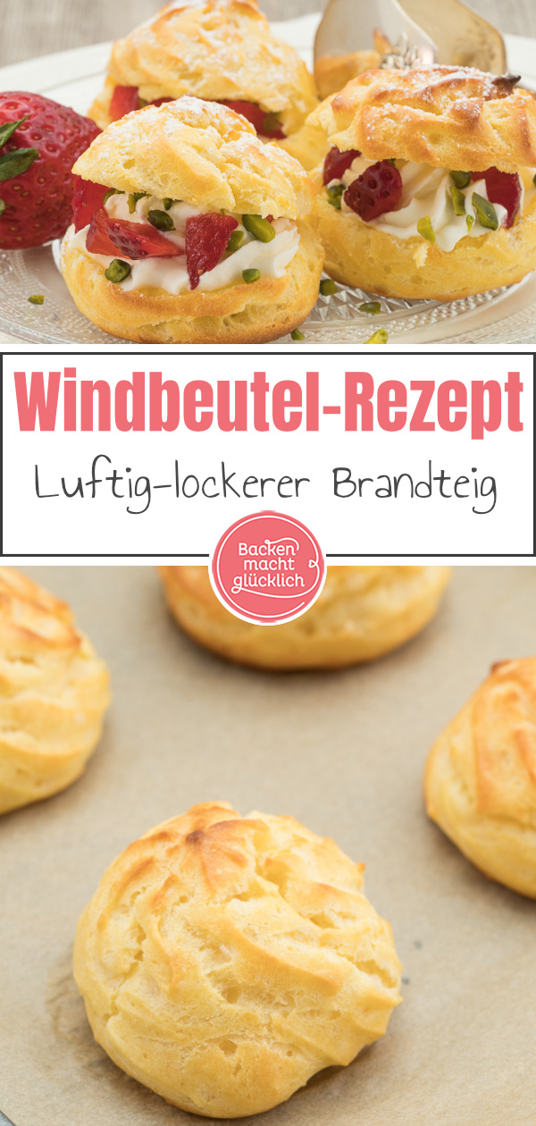 Ein Traum aus luftig-leichtem Brandteig und Schlagsahne: Diese selbstgemachten Windbeutel mit Füllung schmecken köstlich!