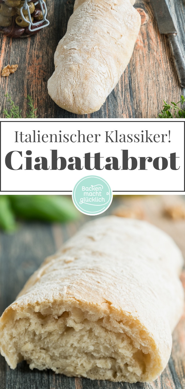 Mit diesem Original Ciabatta-Rezept kann jeder authentisches Ciabatta selber backen. Das italienische Weißbrot schmeckt wie im Urlaub!