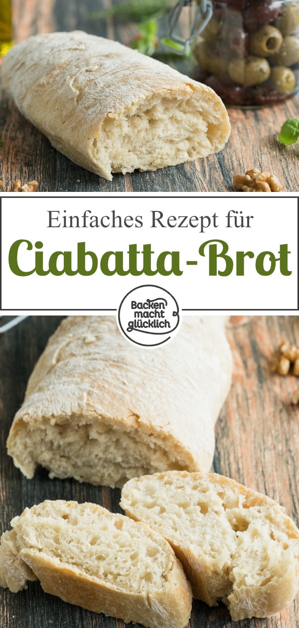 Mit diesem Original Ciabatta-Rezept kann jeder authentisches Ciabatta selber backen. Das italienische Weißbrot schmeckt wie im Urlaub!