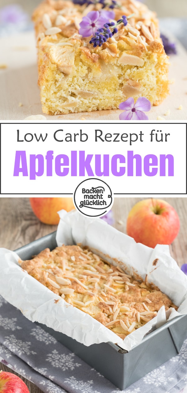 Lust auf einen köstlichen Apfelkuchen ohne Zucker und Mehl? Dieser ist glutenfrei, saftig & besteht aus nur 4 Zutaten!