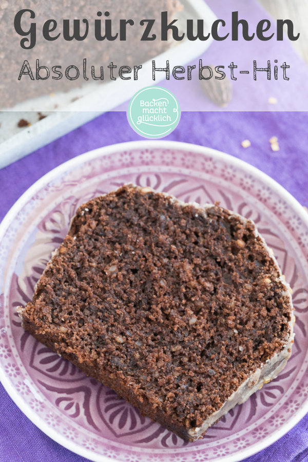 Saftiger Gewürz-Kuchen mit Schokolade, Lebkuchengewürz und Zimtguss. Ein echter Klassiker für die kalte Jahreszeit!