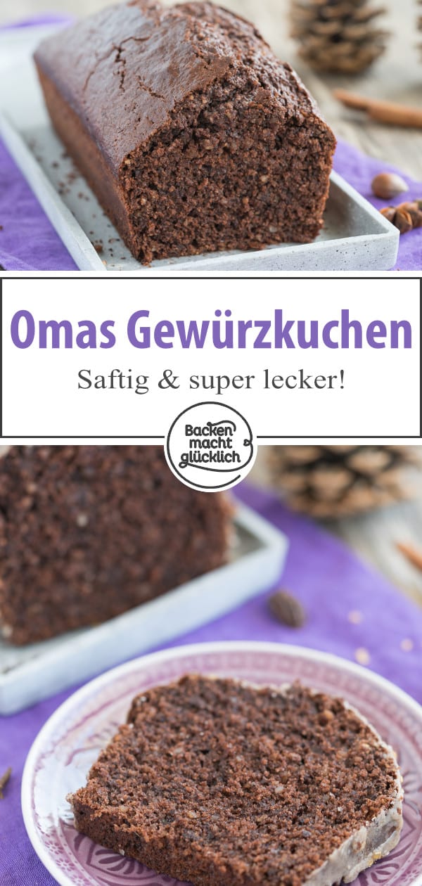 Saftiger Gewürz-Kuchen mit Schokolade, Lebkuchengewürz und Zimtguss. Ein echter Klassiker für die kalte Jahreszeit!