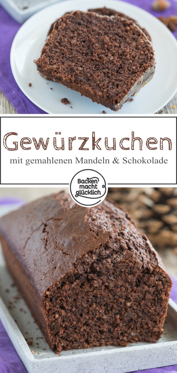 Saftiger Gewürz-Kuchen mit Schokolade, Lebkuchengewürz und Zimtguss. Ein echter Klassiker für die kalte Jahreszeit!