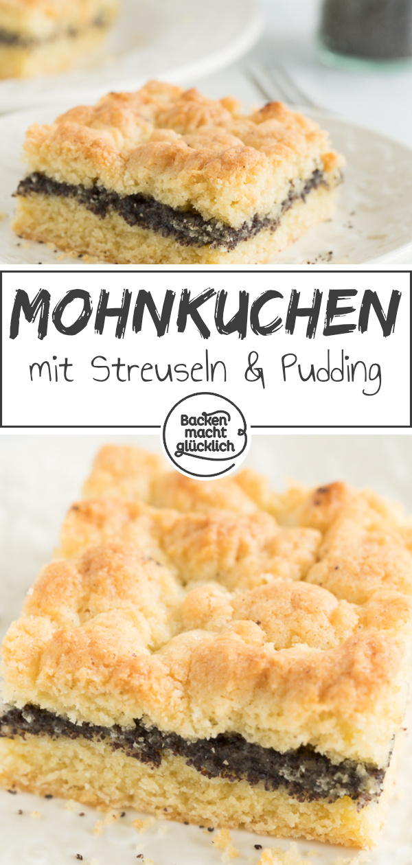 Der perfekte Mohnkuchen vom Blech: Schnell gemacht, saftig, köstlich - und mit richtig vielen Streuseln in top!