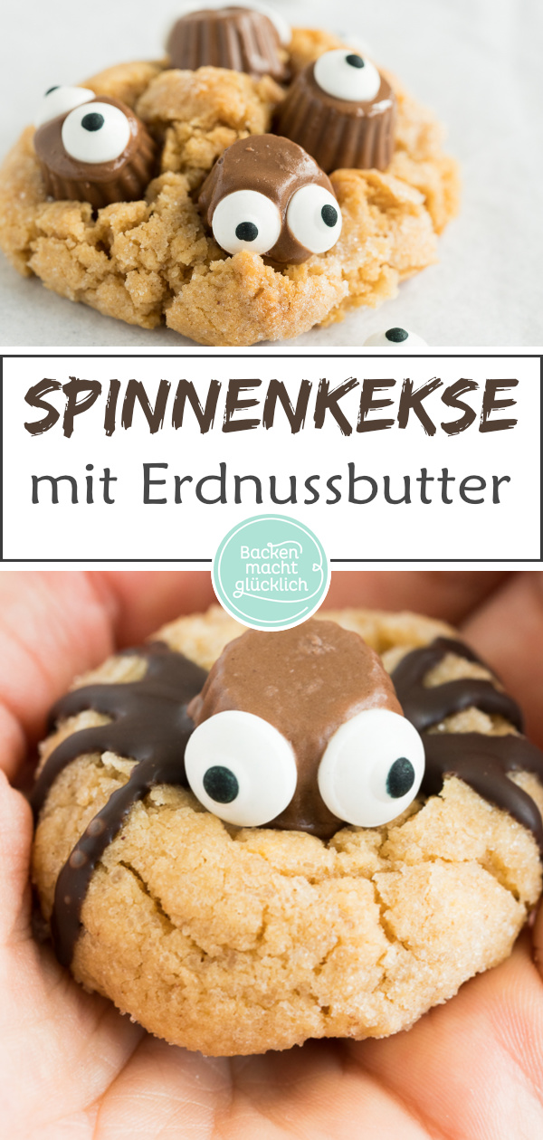 Diese putzigen Spinnen-Kekse sind die perfekten Cookies für Halloween. Sehen toll aus - und schmecken herrlich!