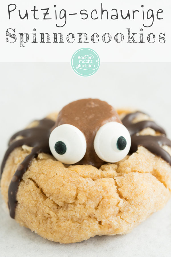 Diese putzigen Spinnen-Kekse sind die perfekten Cookies für Halloween. Sehen toll aus - und schmecken herrlich!
