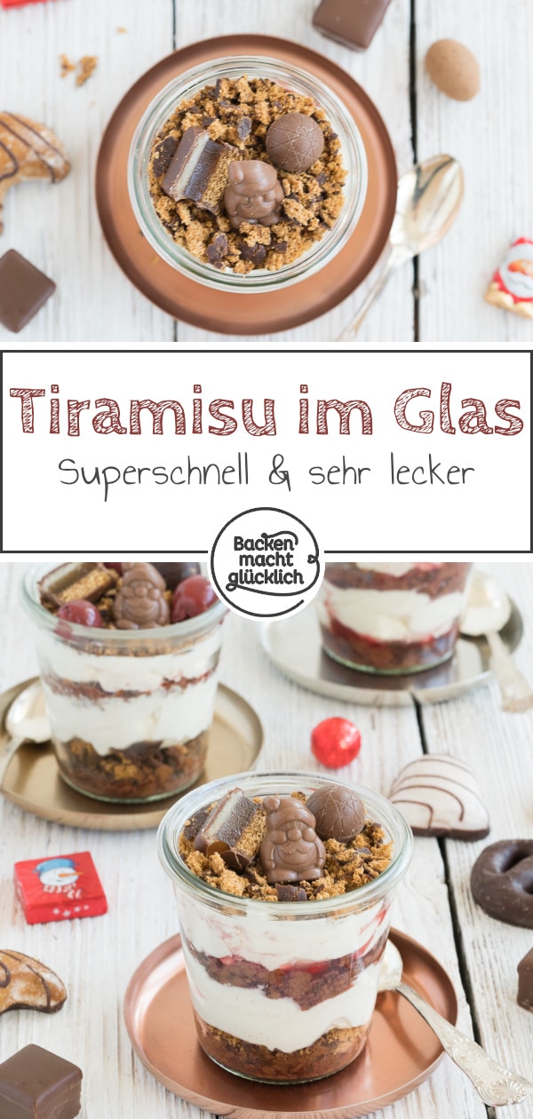 Lebkuchen-Tiramisu ist das perfekte Weihnachtsdessert im Glas zum Vorbereiten. Das winterliche Tiramisu ohne Alkohol schmeckt der ganzen Familie!