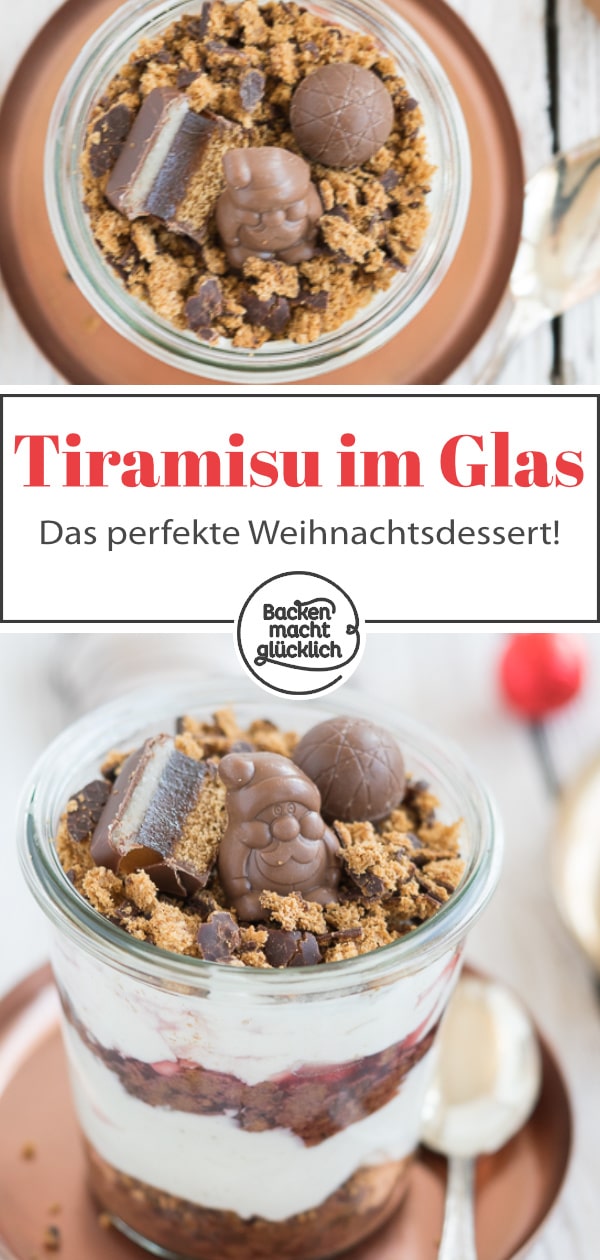 Lebkuchen-Tiramisu ist das perfekte Weihnachtsdessert im Glas zum Vorbereiten. Das winterliche Tiramisu ohne Alkohol schmeckt der ganzen Familie!