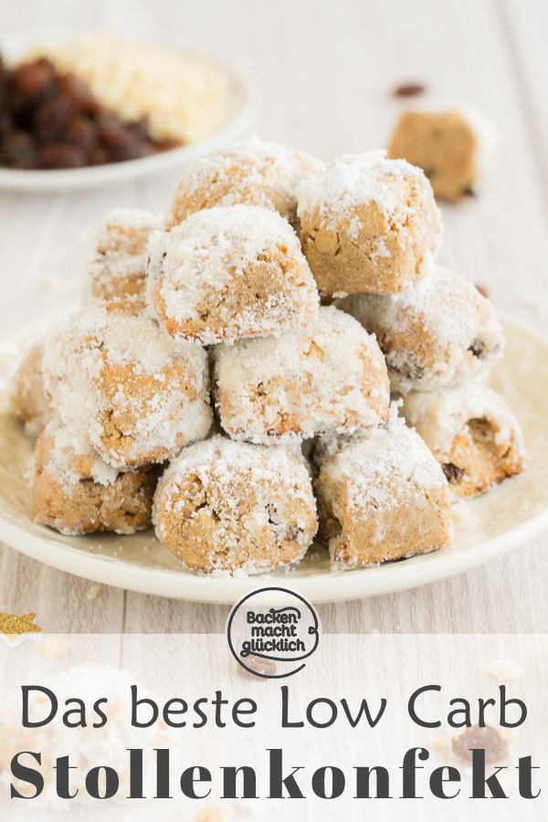 Low Carb Mini-Stollen ohne Mehl, Zucker und Gluten, aber mit viel Geschmack! Genuss mit wenig Kohlenhydraten