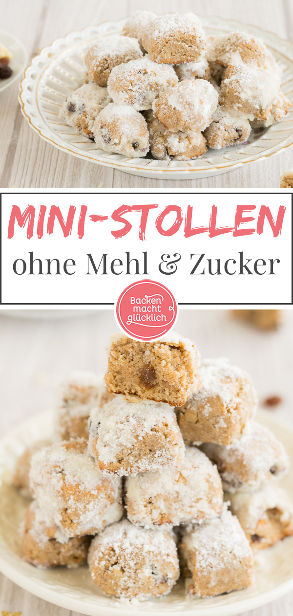 Low Carb Mini-Stollen ohne Mehl, Zucker und Gluten, aber mit viel Geschmack! Genuss mit wenig Kohlenhydraten