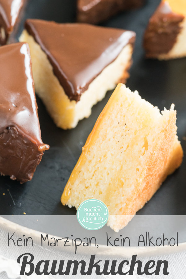 Baumkuchen ist ein köstlicher, wenn auch etwas aufwändiger Klassiker. Diese feinen Baumkuchenspitzen ohne Alkohol und Marzipan zergehen auf der Zunge - und die selbstgemachten Baumkuchenspitzen sehen noch dazu hübsch aus.