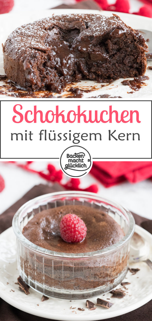 Sündhaft lecker und absolut verführerisch: Heute gibt´s Lava Cake, herrliche kleine Schokotörtchen mit flüssigem Kern! Wer Schokolade (und Teigschlecken) mag, wird dieses Rezept für kleine Lava Kuchen lieben. Die warmen Schokotörtchen eignen sich für besondere Desserts nach einem festlichen Menü – aber auch als Seelenschmeichler an trüben Nachmittagen