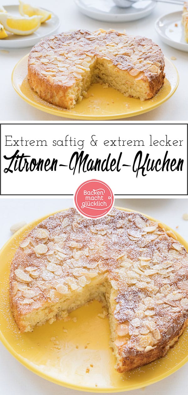 Für diesen Zitronen-Mandel-Kuchen ohne Mehl reicht die Beschreibung 