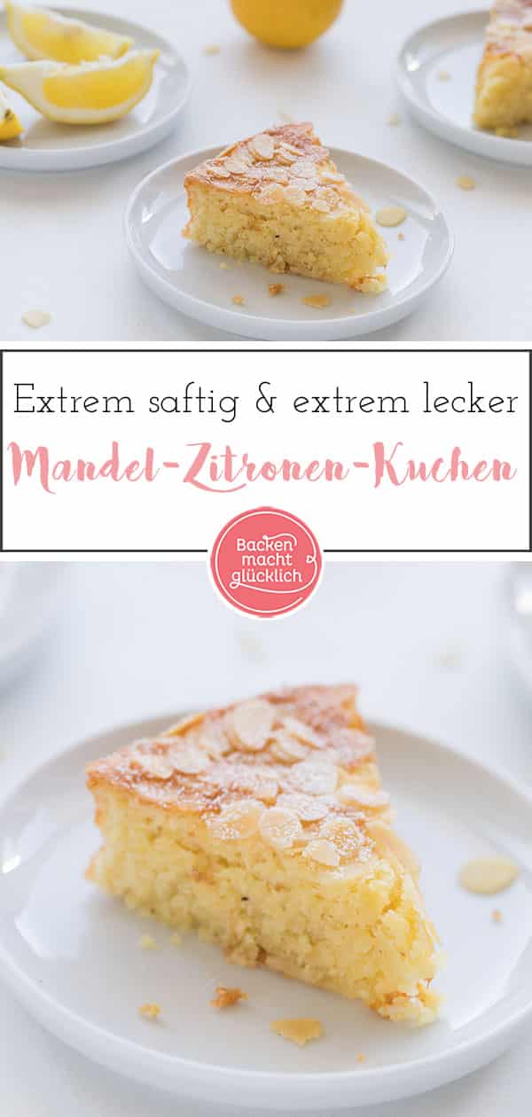 Für diesen Zitronen-Mandel-Kuchen ohne Mehl reicht die Beschreibung 