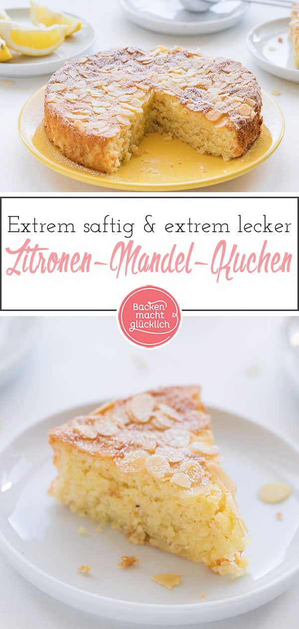 Für diesen Zitronen-Mandel-Kuchen ohne Mehl reicht die Beschreibung 