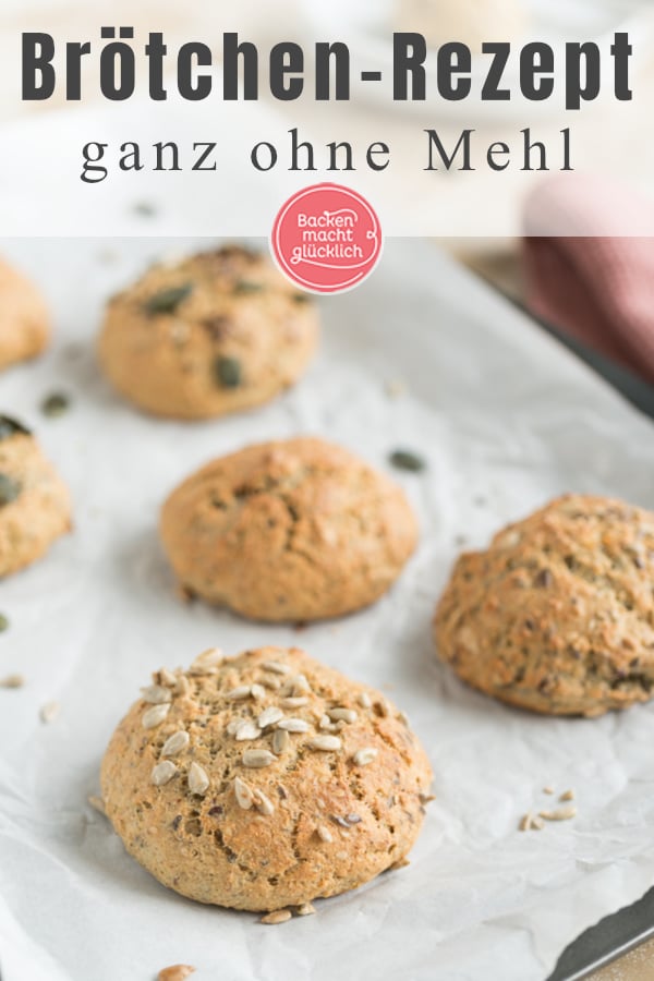 Einfache Brötchen ohne Mehl: Glutenfrei, low carb, super fluffig. Wenige Kohlenhydrate, aber Geschmack!