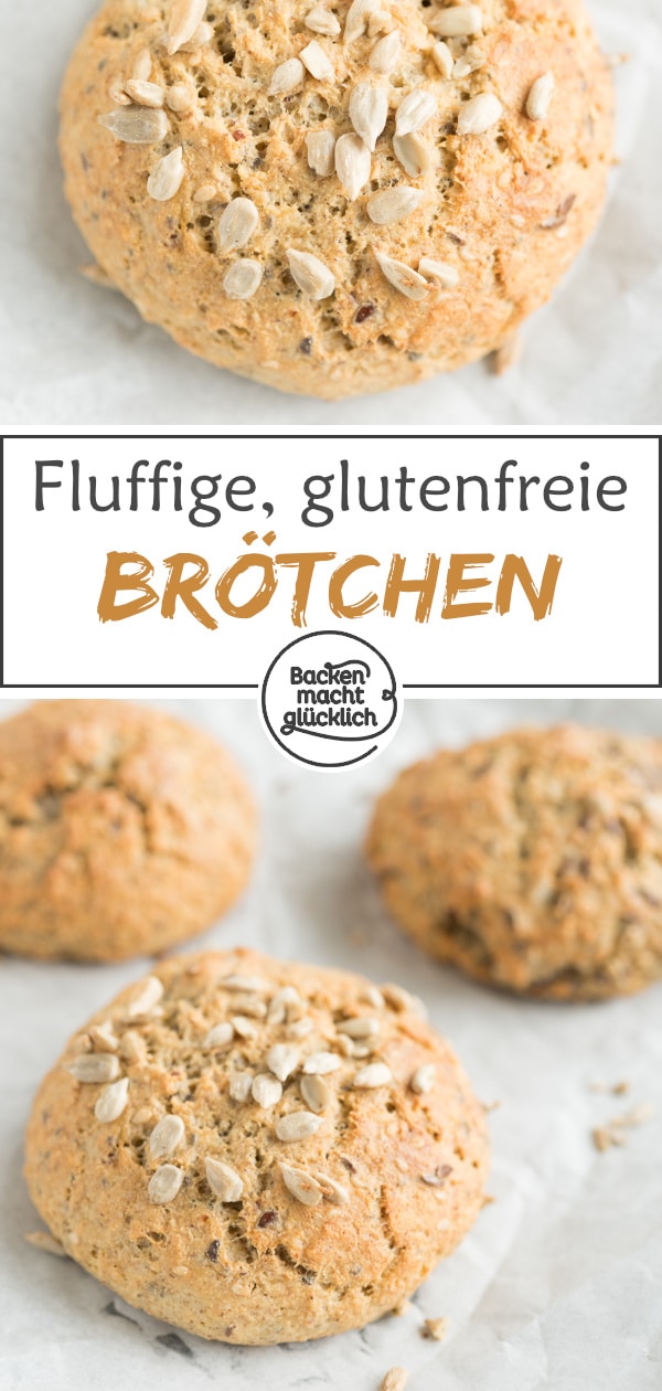 Einfache Brötchen ohne Mehl: Glutenfrei, low carb, super fluffig. Wenige Kohlenhydrate, aber Geschmack!
