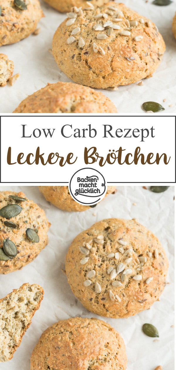 Einfache Brötchen ohne Mehl: Glutenfrei, low carb, super fluffig. Wenige Kohlenhydrate, aber Geschmack!
