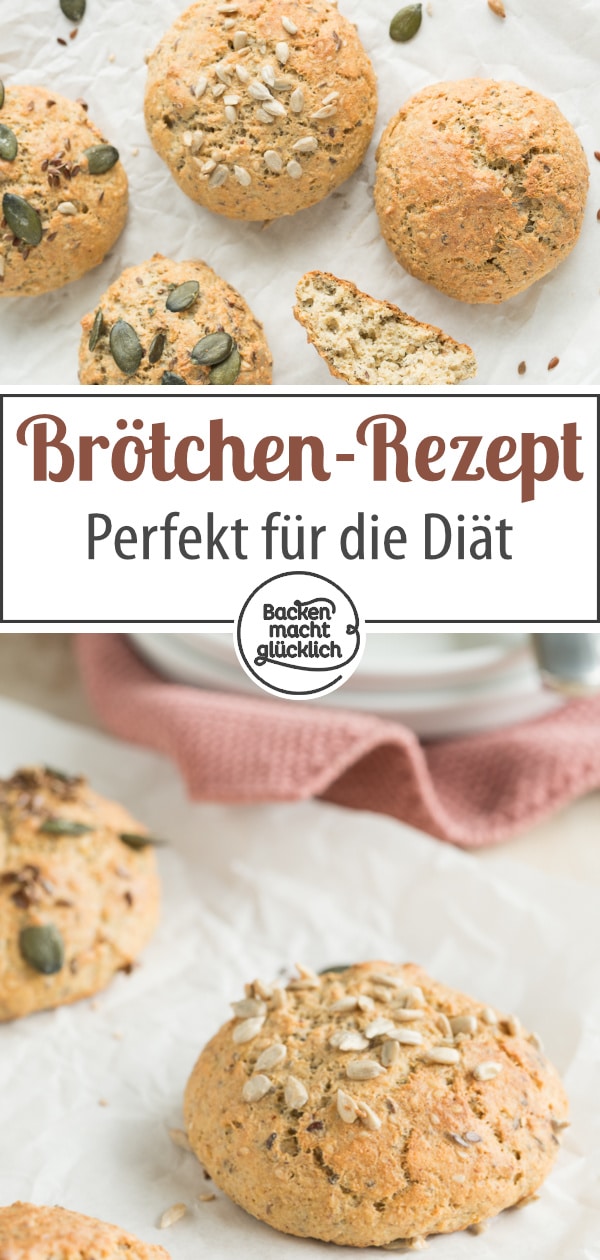 Einfache Brötchen ohne Mehl: Glutenfrei, low carb, super fluffig. Wenige Kohlenhydrate, aber Geschmack!