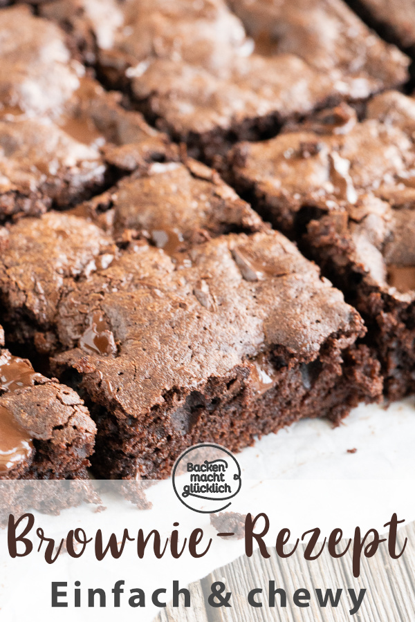 Die besten Brownies überhaupt: fudgy, saftig, köstlich. Schokofans müssen diese American Brownies einfach nachbacken ♥ !