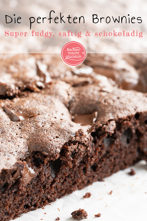 Die besten Brownies überhaupt: fudgy, saftig, köstlich. Schokofans müssen diese American Brownies einfach nachbacken ♥ !