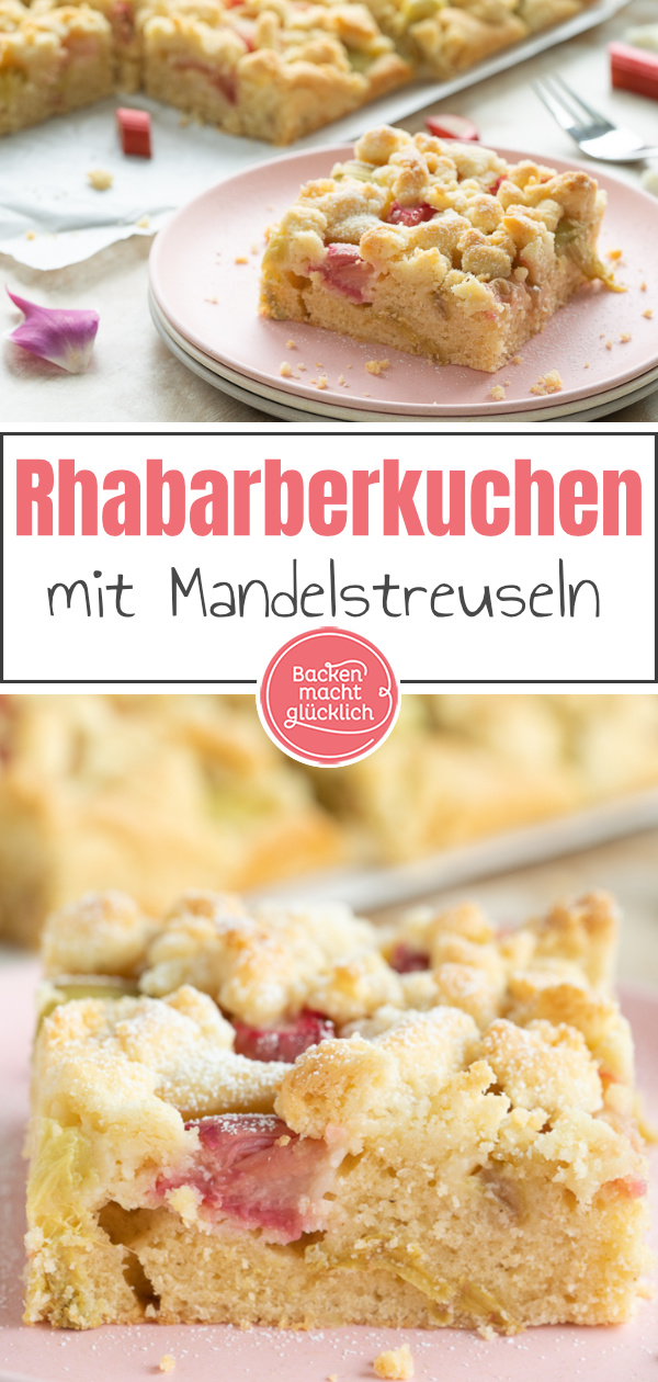 Saftiger Rhabarberkuchen mit Streuseln vom Blech: Omas Kreation ist so lecker ► Am besten gleich nachbacken & genießen!