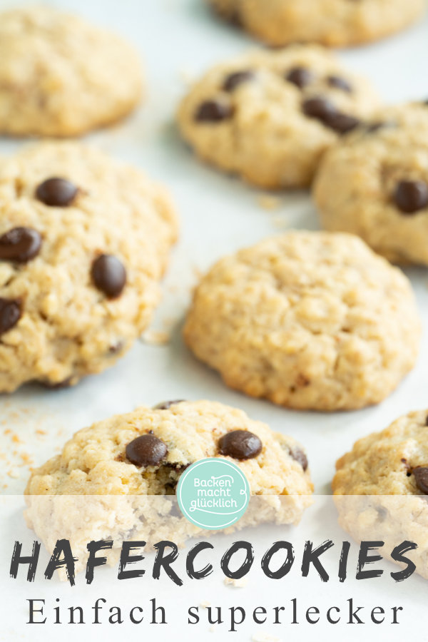 Die perfekten amerikanischen Schoko-Hafercookies: sie sind blitzschnell gemacht und schmecken umwerfend!