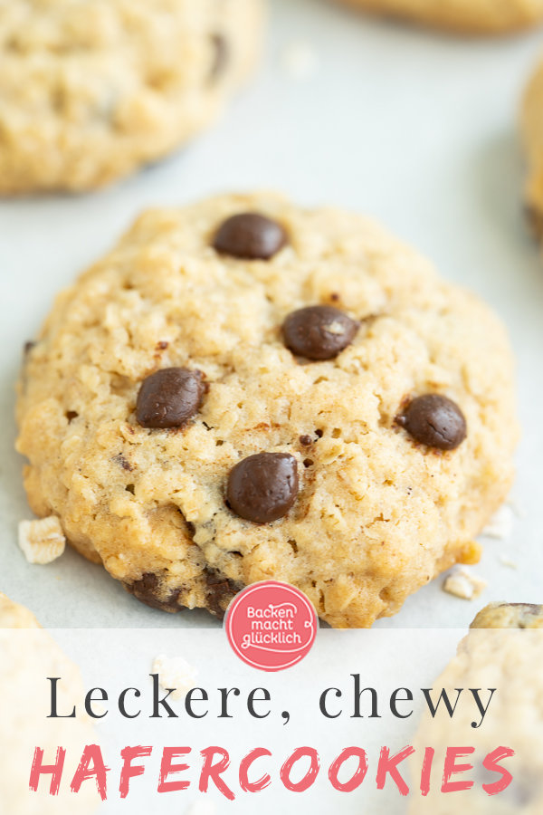 Die perfekten amerikanischen Schoko-Hafercookies: sie sind blitzschnell gemacht und schmecken umwerfend!