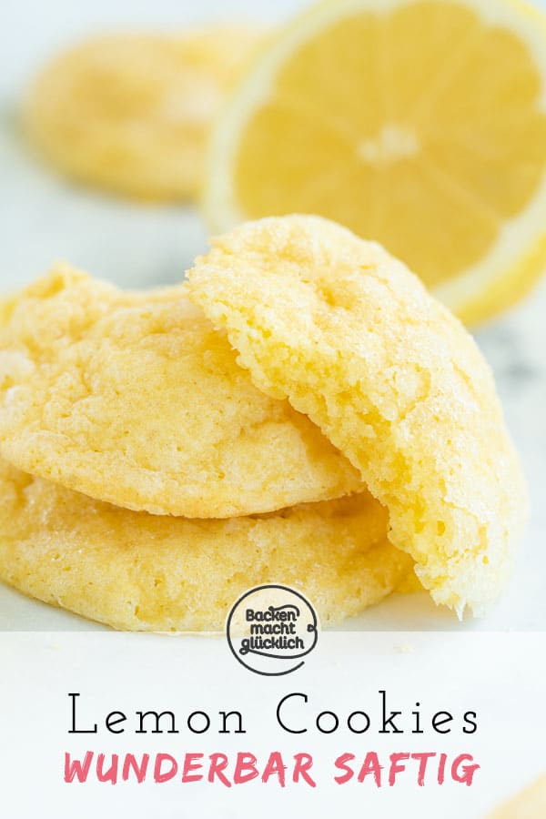 Diese Zitronenkekse sind herrlich weich und erfrischend. Lemon Cookies mit Frischkäse sind eine tolle Alternative zu normalen Keksen. Die saftigen Zitronenkekse schmecken definitiv das ganze Jahr über!