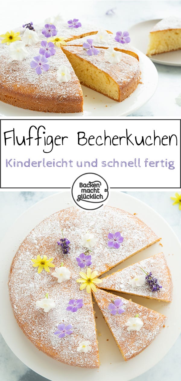 Dieser Joghurtkuchen mit Öl ist so richtig unkompliziert. Und vielfältig! Je nach Verfeinerungszutaten und Topping schmeckt der schnelle Tassenkuchen mit Naturjoghurt mal fruchtig-leicht, mal üppig, aber immer schön flaumig. Wie es sich für einen typischen Becherkuchen gehört, benötigt ihr für das einfache Rezept nicht einmal eine Küchenwaage.