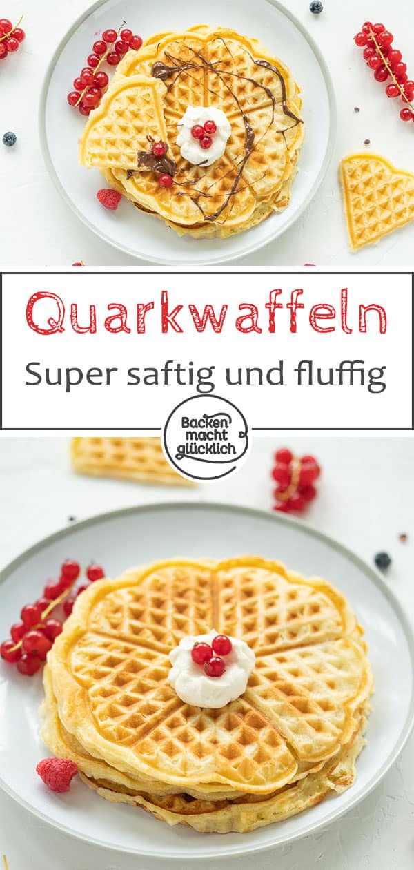 Diese Quarkwaffeln gehören definitiv zu den besonders fluffigen und saftigen Waffeln. Das einfache Rezept für die Waffeln mit Quark könnte ein neues Lieblingsrezept für die ganze Familie sein: schnell, simpel, lecker!