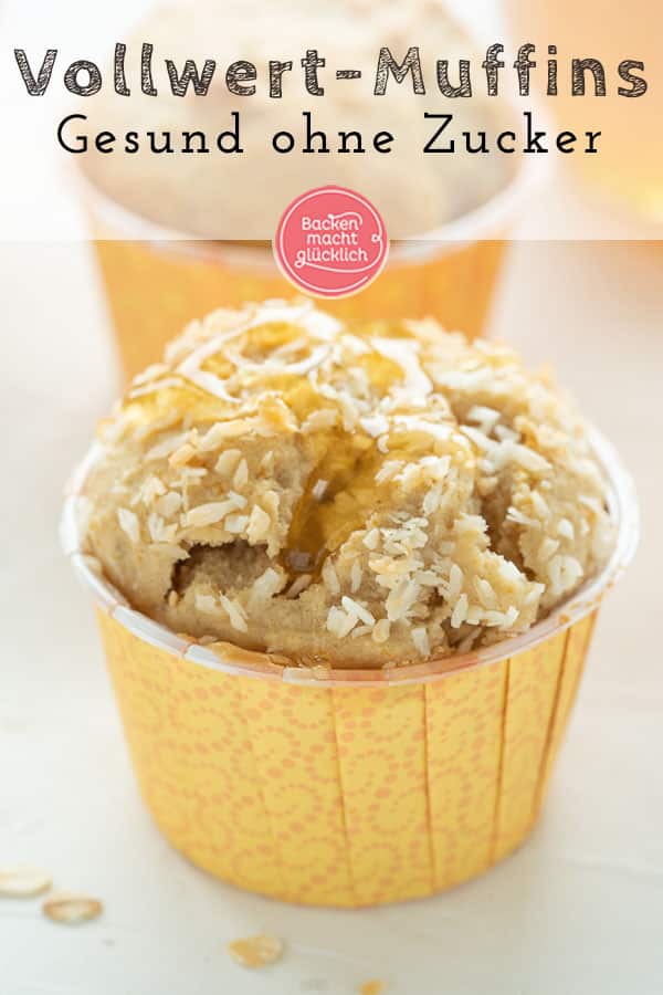 Einfaches Grundrezept für saftige Dinkel-Honig-Muffins. Die vollwertigen Muffins schmecken pur, aber auch mit Beeren, Kokos, Flocken und Co. Die gesunden Muffins sind eine tolle Alternative zu normalen Muffins.