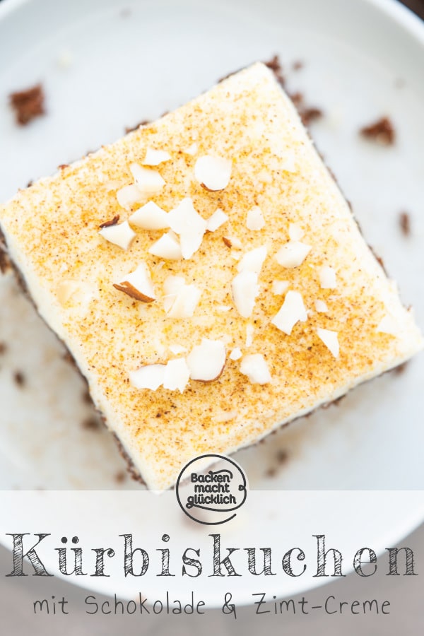 Einfacher Kürbiskuchen mit Schokolade - das perfekte Herbstrezept! Der Hokkaido-Kuchen wird herrlich saftig und aromatisch