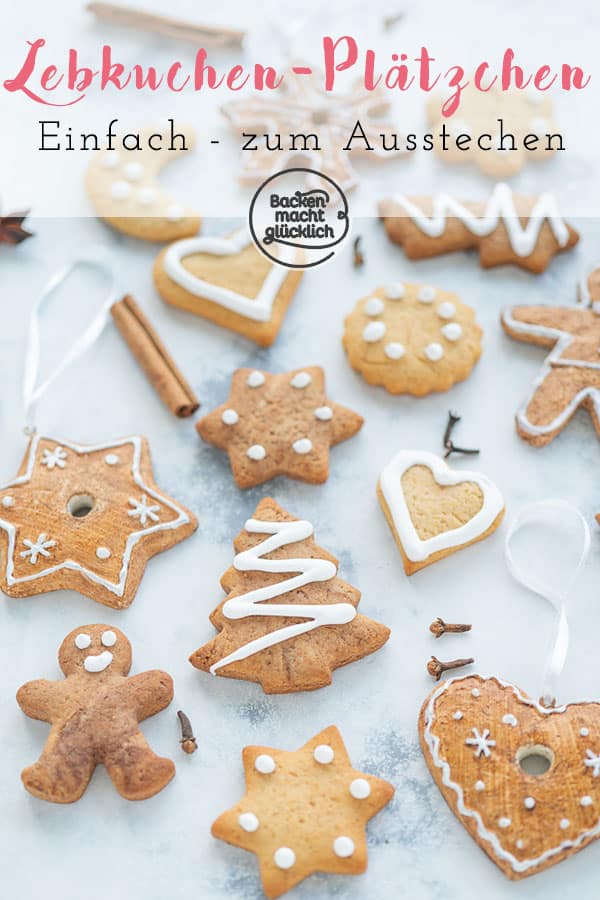 Super köstliche Lebkuchen-Plätzchen zum kreativen Verzieren. Der Lebkuchenteig ist super schnell und einfach gemacht. Ein tolles Rezept für Weihnachten!