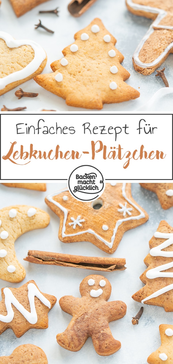 Super köstliche Lebkuchen-Plätzchen zum kreativen Verzieren. Der Lebkuchenteig ist super schnell und einfach gemacht. Ein tolles Rezept für Weihnachten!