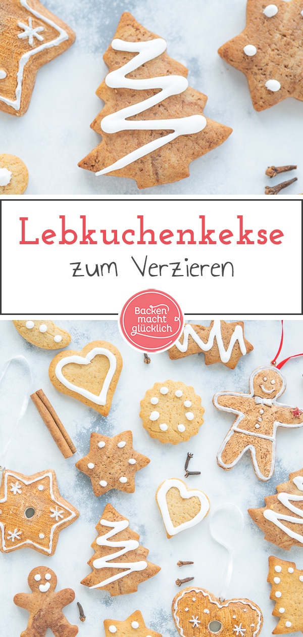 Super köstliche Lebkuchen-Plätzchen zum kreativen Verzieren. Der Lebkuchenteig ist super schnell und einfach gemacht. Ein tolles Rezept für Weihnachten!