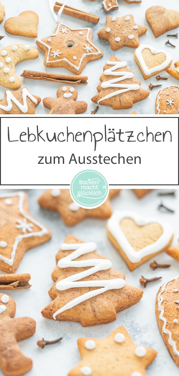 Super köstliche Lebkuchen-Plätzchen zum kreativen Verzieren. Der Lebkuchenteig ist super schnell und einfach gemacht. Ein tolles Rezept für Weihnachten!