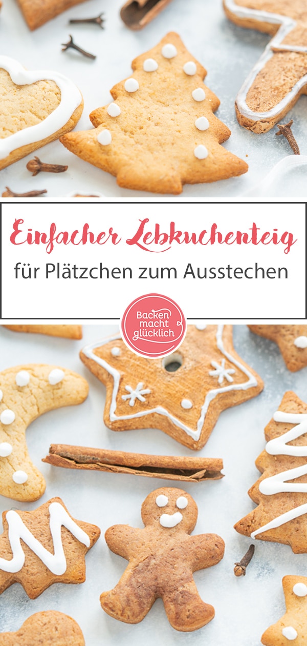 Super köstliche Lebkuchen-Plätzchen zum kreativen Verzieren. Der Lebkuchenteig ist super schnell und einfach gemacht. Ein tolles Rezept für Weihnachten!