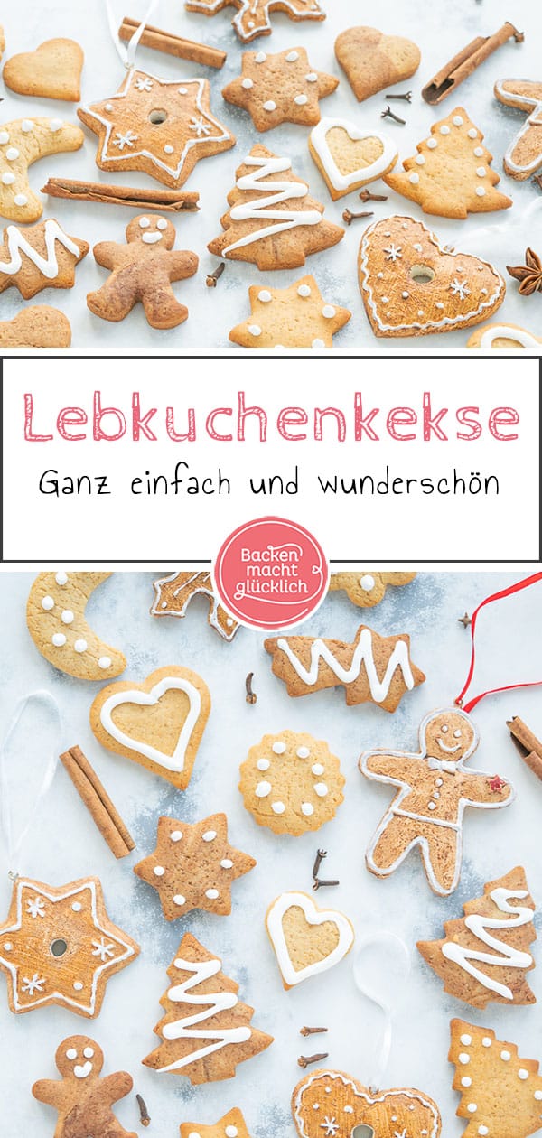 Super köstliche Lebkuchen-Plätzchen zum kreativen Verzieren. Der Lebkuchenteig ist super schnell und einfach gemacht. Ein tolles Rezept für Weihnachten!