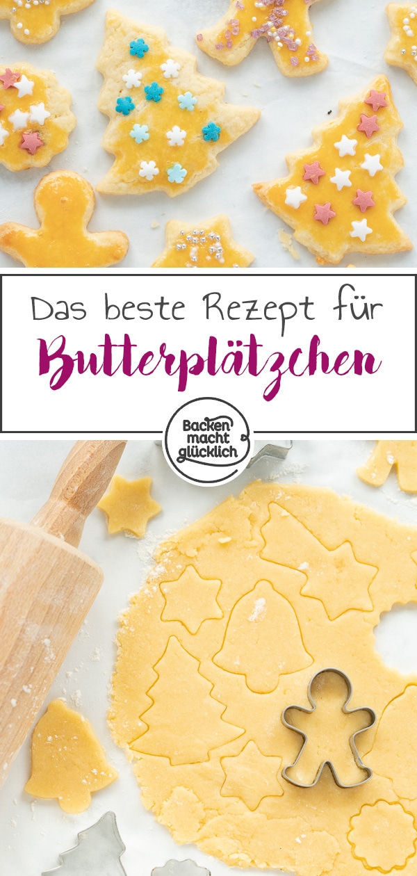 Das einfachste Rezept für Plätzchenteig zum Ausstechen. Diese leckeren Weihnachtsplätzchen schmecken wirklich jedem und lassen sich toll verzieren! 