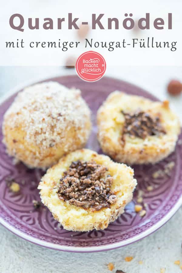 Topfenknödel mit Nougatfüllung: Die perfekte Kombi aus flaumigem Quarkteig und schokoladiger Creme! Es ist überhaupt nicht kompliziert, köstliche Nougatknödel selber zu machen. Die süßen Quarkknödel mit Schokolade schmecken als Hauptgericht oder Dessert